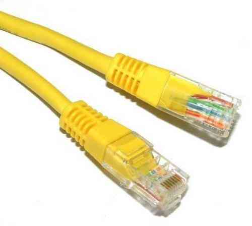 Cat 5E UTP Patch Cord - WT-2038A Yellow 3m